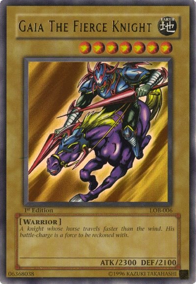 Gaia The Fierce Knight [LOB-006] Ultra Rare | The Time Vault CA