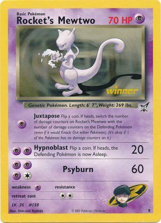 Rocket's Mewtwo (8) (Jumbo Card) [Best of Promos] | The Time Vault CA