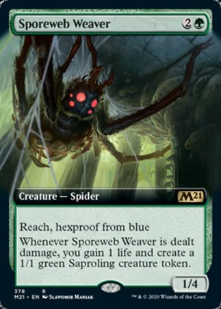 Sporeweb Weaver (Extended Art) [Core Set 2021] | The Time Vault CA
