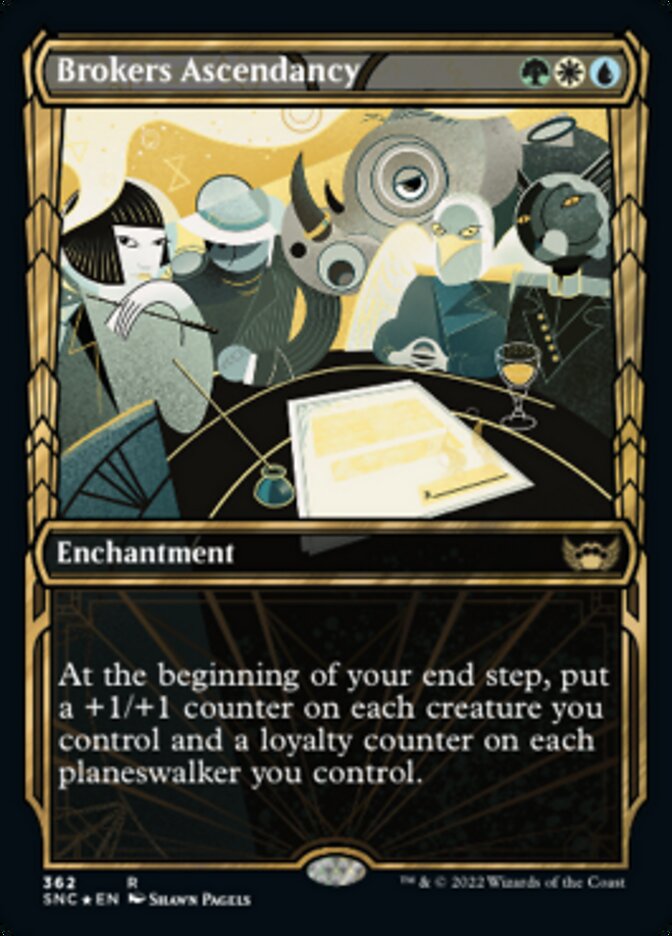 Brokers Ascendancy (Showcase Golden Age Gilded Foil) [Streets of New Capenna] | The Time Vault CA