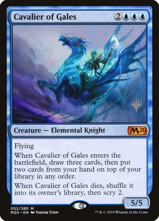 Cavalier of Gales [Core Set 2020 Promos] | The Time Vault CA