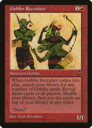Goblin Recruiter [Visions] | The Time Vault CA