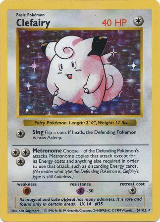 Clefairy (5/102) [Base Set Shadowless Unlimited] | The Time Vault CA