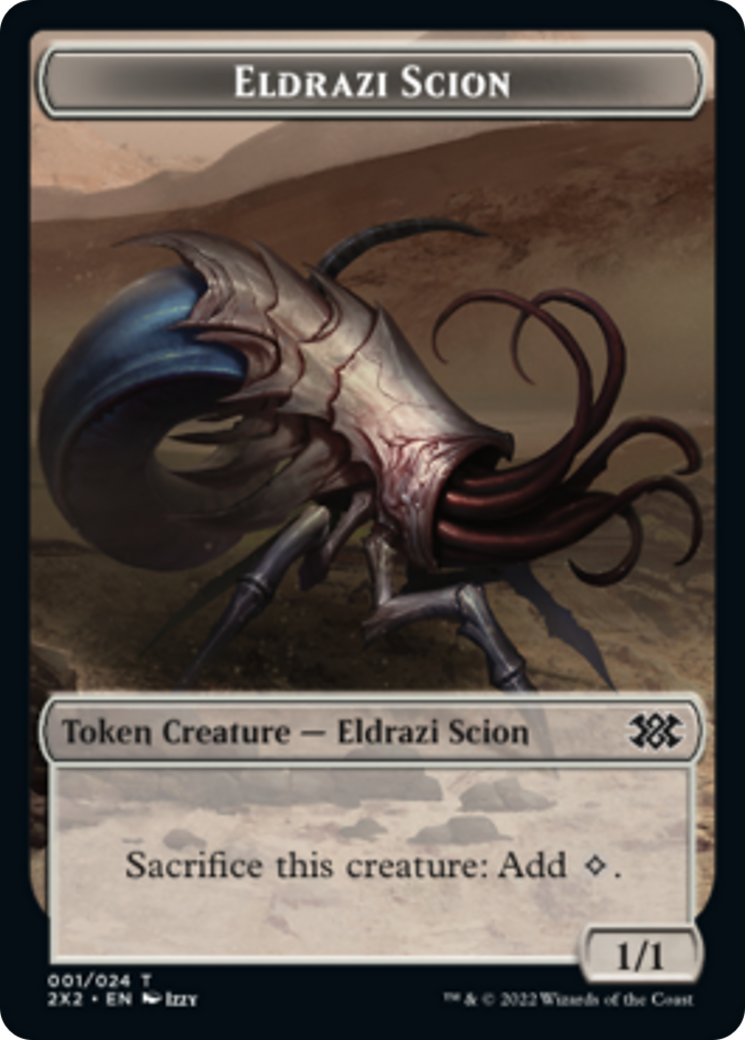 Drake // Eldrazi Scion Double-sided Token [Double Masters 2022 Tokens] | The Time Vault CA