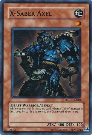 X-Saber Axel [HA01-EN010] Super Rare | The Time Vault CA