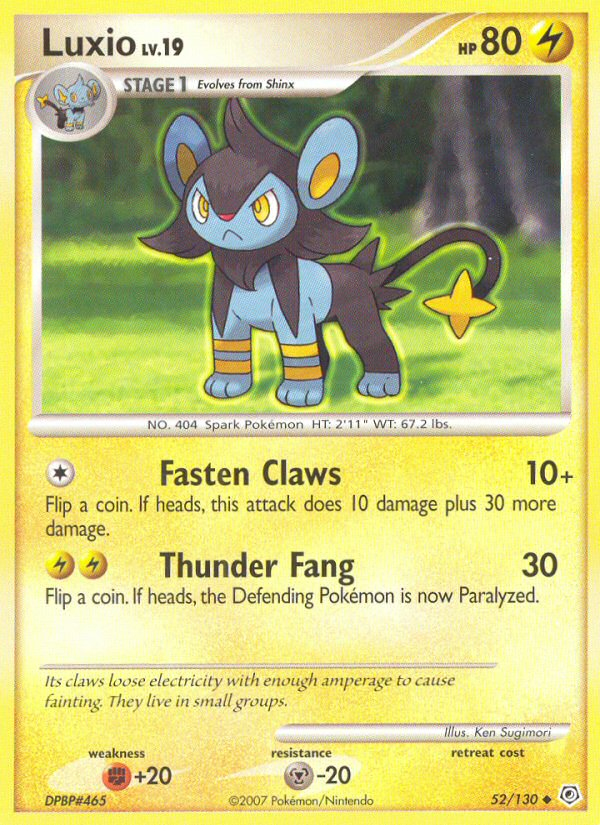 Luxio (52/130) [Diamond & Pearl: Base Set] | The Time Vault CA