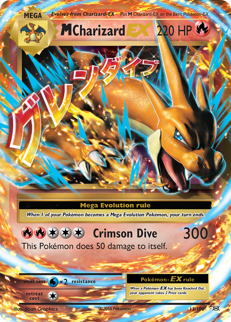 M Charizard EX (13/108) [XY: Evolutions] | The Time Vault CA