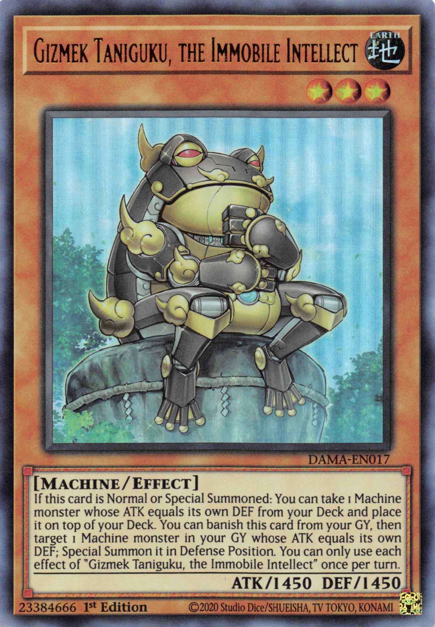 Gizmek Taniguku, the Immobile Intellect [DAMA-EN017] Ultra Rare | The Time Vault CA