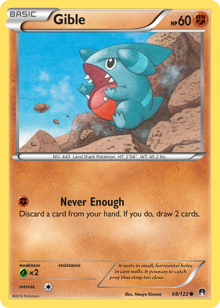 Gible (68/122) [XY: BREAKpoint] | The Time Vault CA