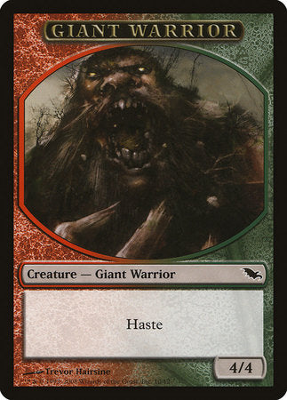 Giant Warrior Token (Red/Green) [Shadowmoor Tokens] | The Time Vault CA