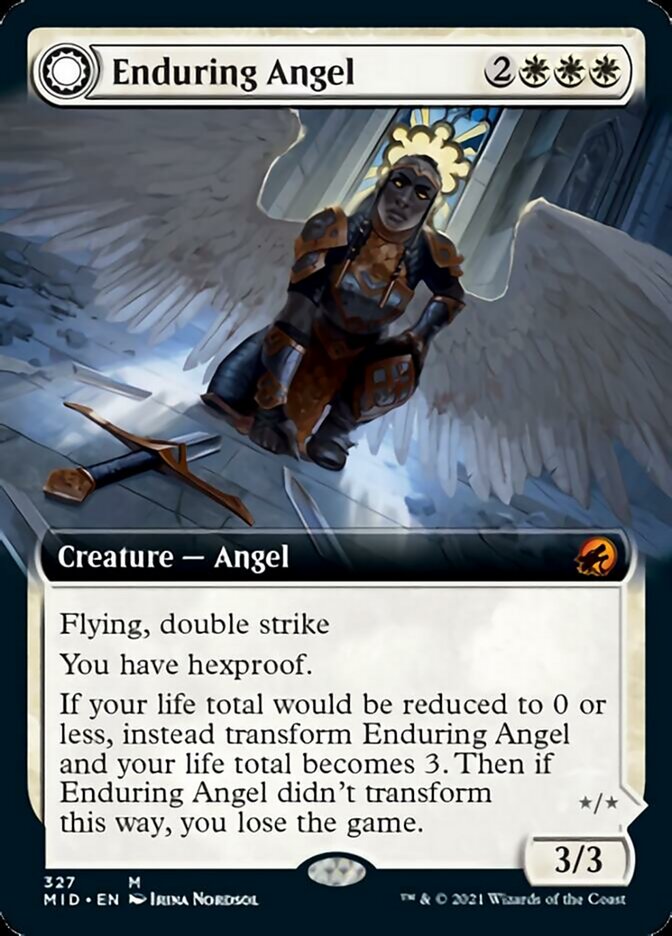 Enduring Angel // Angelic Enforcer (Extended) [Innistrad: Midnight Hunt] | The Time Vault CA