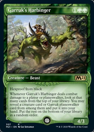 Garruk's Harbinger (Showcase) [Core Set 2021] | The Time Vault CA