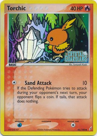 Torchic (66/100) (Stamped) [EX: Crystal Guardians] | The Time Vault CA