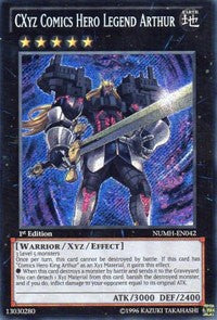 CXyz Comics Hero Legend Arthur [NUMH-EN042] Secret Rare | The Time Vault CA