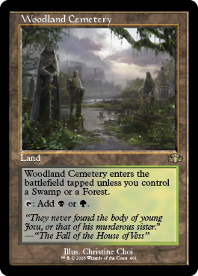 Woodland Cemetery (Retro) [Dominaria Remastered] | The Time Vault CA