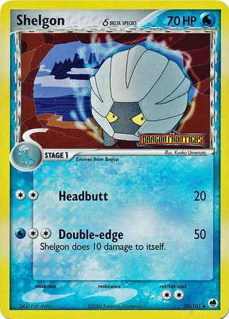 Shelgon (38/101) (Delta Species) (Stamped) [EX: Dragon Frontiers] | The Time Vault CA