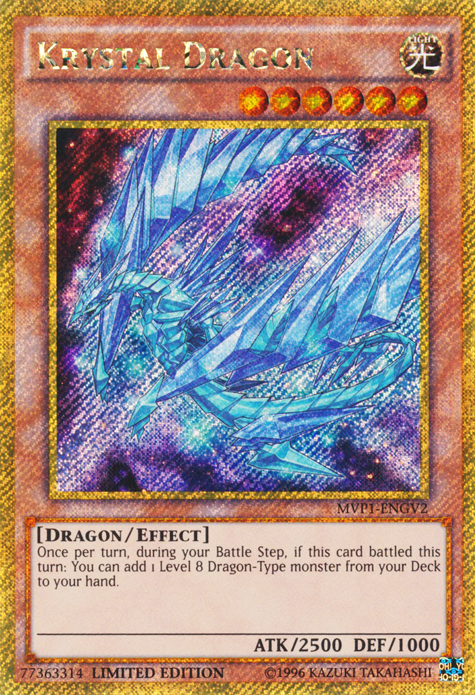 Krystal Dragon [MVP1-ENGV2] Gold Secret Rare | The Time Vault CA