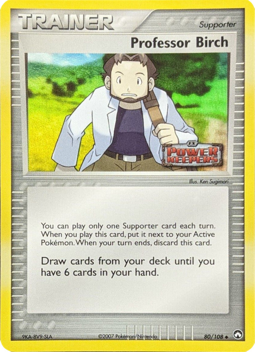 Professor Birch (80/108) (Stamped) [EX: Power Keepers] | The Time Vault CA