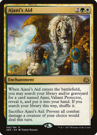 Ajani's Aid [Aether Revolt] | The Time Vault CA