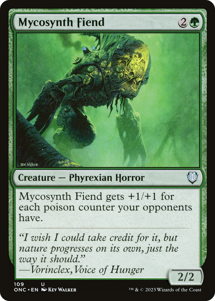 Mycosynth Fiend [Phyrexia: All Will Be One Commander] | The Time Vault CA