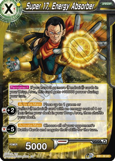 Super 17, Energy Absorber (EB1-039) [Battle Evolution Booster] | The Time Vault CA