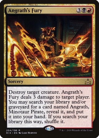 Angrath's Fury [Rivals of Ixalan] | The Time Vault CA