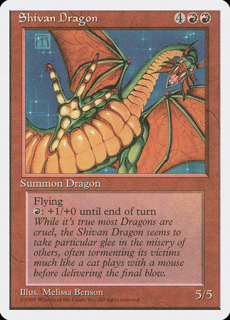 Shivan Dragon [Fourth Edition] | The Time Vault CA