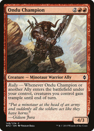 Ondu Champion [Battle for Zendikar] | The Time Vault CA