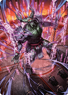 Hidetsugu, Devouring Chaos Art Card [Kamigawa: Neon Dynasty Art Series] | The Time Vault CA