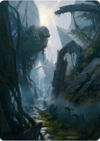 Swamp 2 Art Card [Zendikar Rising Art Series] | The Time Vault CA