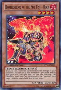 Brotherhood of the Fire Fist - Bear [CT10-EN008] Super Rare | The Time Vault CA