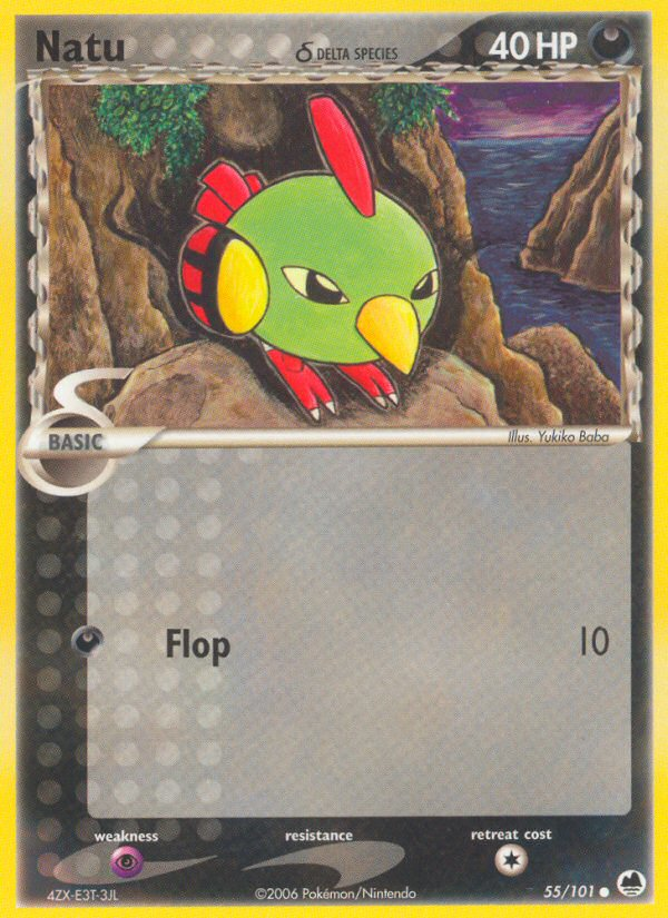 Natu (55/101) (Delta Species) [EX: Dragon Frontiers] | The Time Vault CA