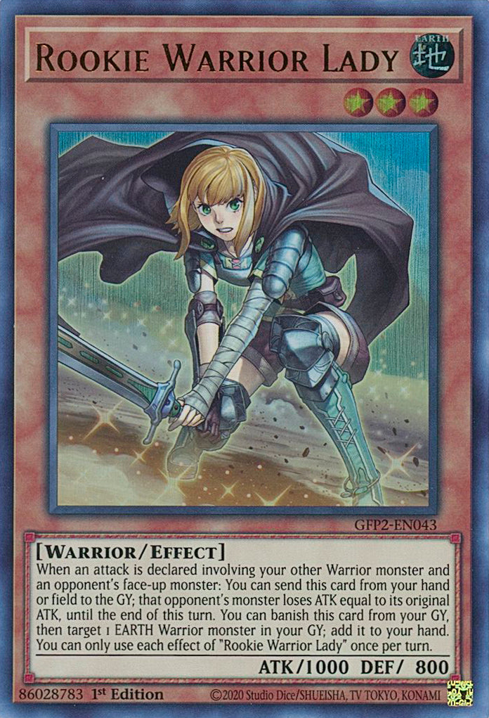 Rookie Warrior Lady [GFP2-EN043] Ultra Rare | The Time Vault CA
