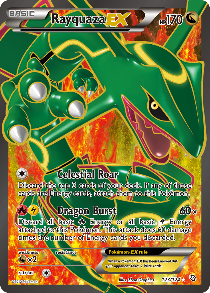 Rayquaza EX (123/124) [Black & White: Dragons Exalted] | The Time Vault CA