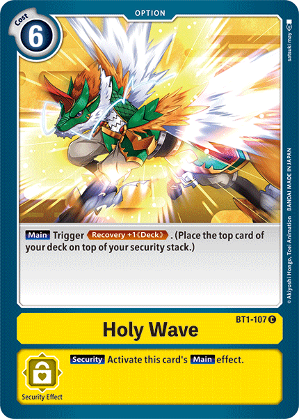 Holy Wave [BT1-107] [Release Special Booster Ver.1.5] | The Time Vault CA