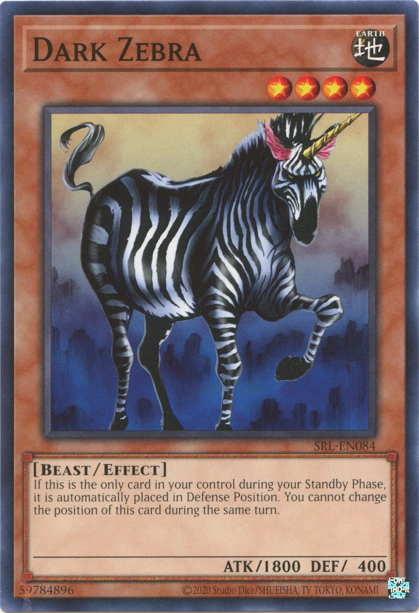 Dark Zebra (25th Anniversary) [SRL-EN084] Common | The Time Vault CA