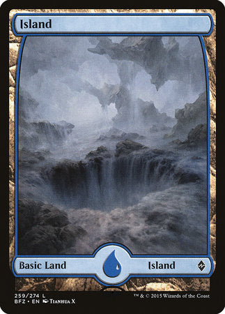 Island (259) - Full Art [Battle for Zendikar] | The Time Vault CA