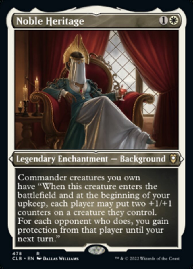 Noble Heritage (Foil Etched) [Commander Legends: Battle for Baldur's Gate] | The Time Vault CA