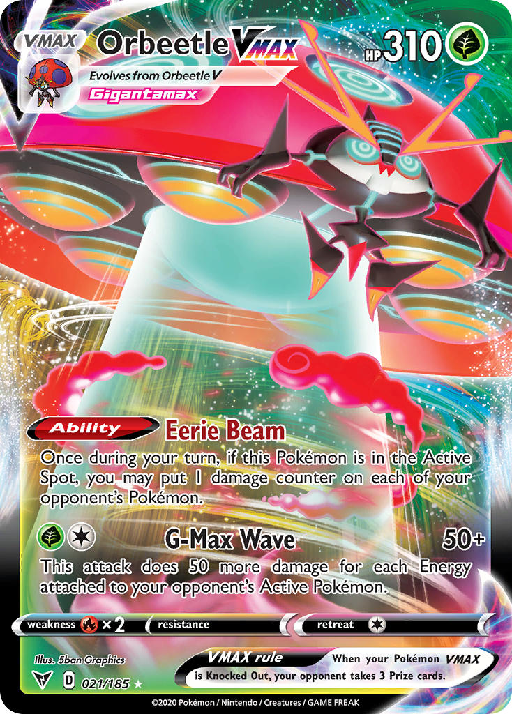 Orbeetle VMAX (021/185) [Sword & Shield: Vivid Voltage] | The Time Vault CA