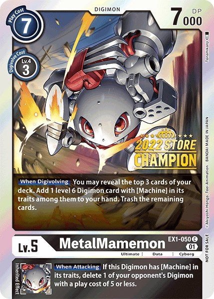 MetalMamemon [EX1-050] (2022 Store Champion) [Classic Collection Promos] | The Time Vault CA