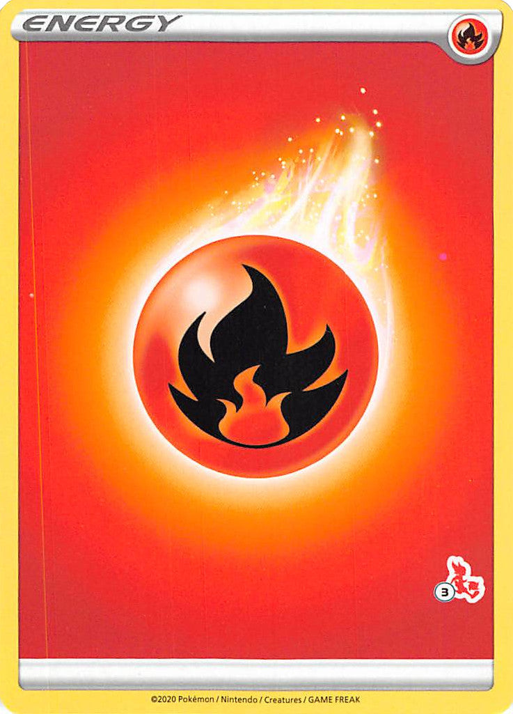 Fire Energy (Cinderace Stamp #3) [Battle Academy 2022] | The Time Vault CA