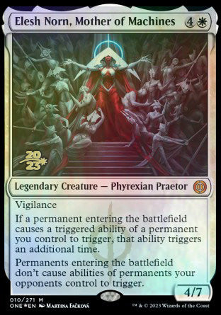 Elesh Norn, Mother of Machines [Phyrexia: All Will Be One Prerelease Promos] | The Time Vault CA