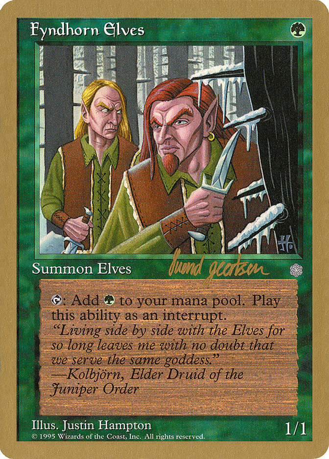 Fyndhorn Elves (Svend Geertsen) [World Championship Decks 1997] | The Time Vault CA