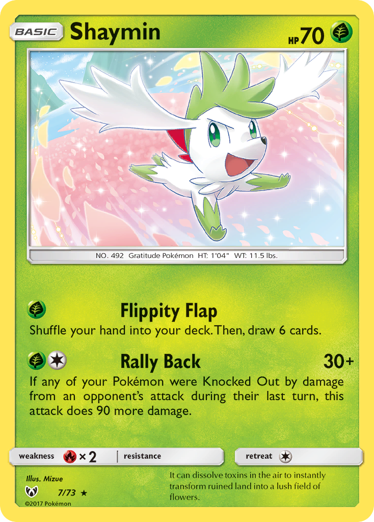 Shaymin (7/73) [Sun & Moon: Shining Legends] | The Time Vault CA