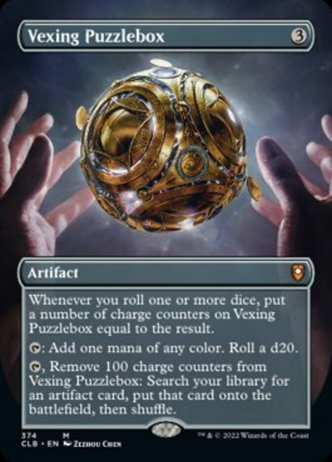 Vexing Puzzlebox (Borderless Alternate Art) [Commander Legends: Battle for Baldur's Gate] | The Time Vault CA