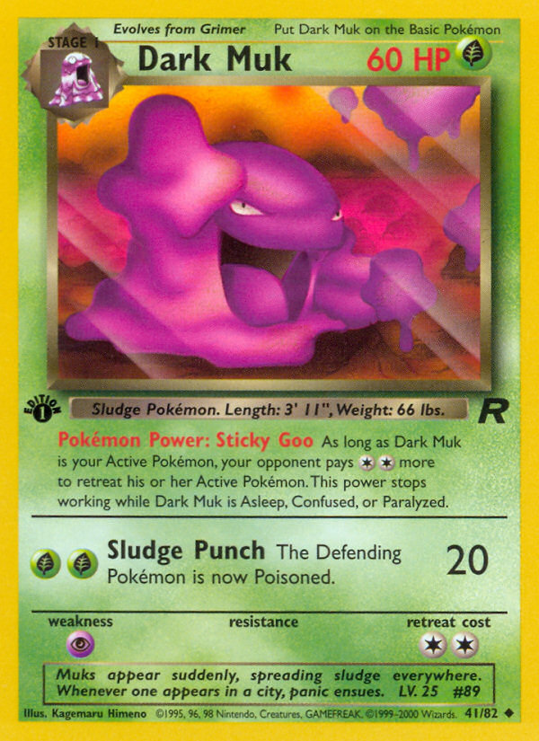 Dark Muk (41/82) [Team Rocket 1st Edition] | The Time Vault CA