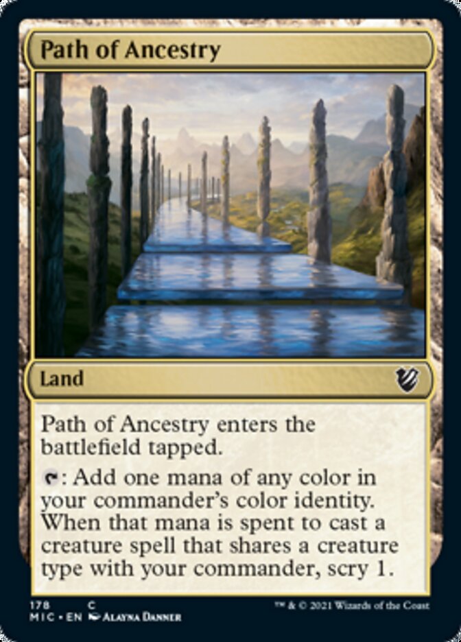 Path of Ancestry [Innistrad: Midnight Hunt Commander] | The Time Vault CA