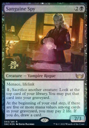 Sanguine Spy [Streets of New Capenna Prerelease Promos] | The Time Vault CA