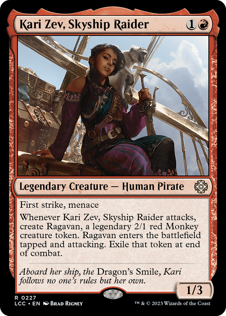 Kari Zev, Skyship Raider [The Lost Caverns of Ixalan Commander] | The Time Vault CA