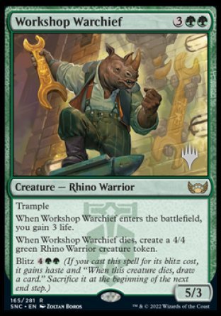 Workshop Warchief (Promo Pack) [Streets of New Capenna Promos] | The Time Vault CA